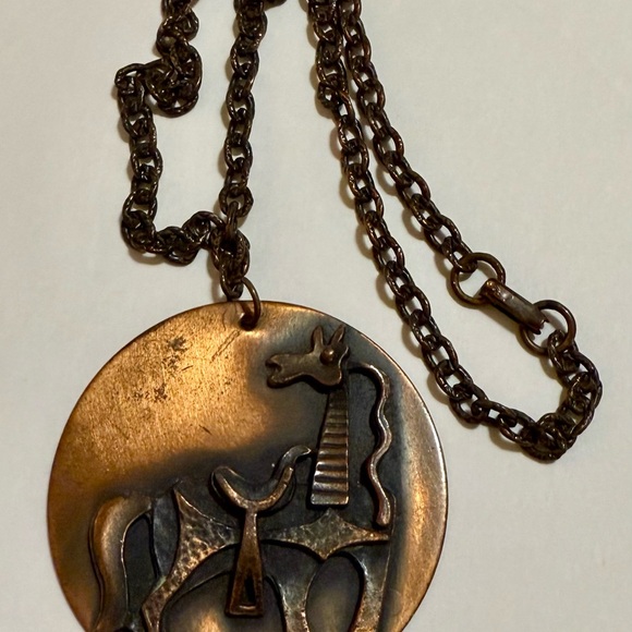 Vintage Bronze Horse Pendant Necklace - Picture 5 of 7